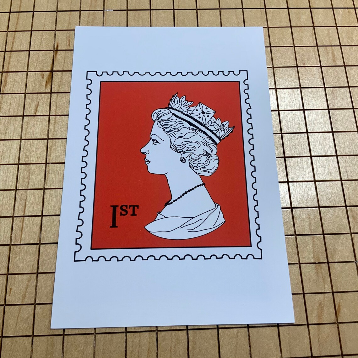 London Series QE2 Stamp 2021 4x6 Postcard Etsy