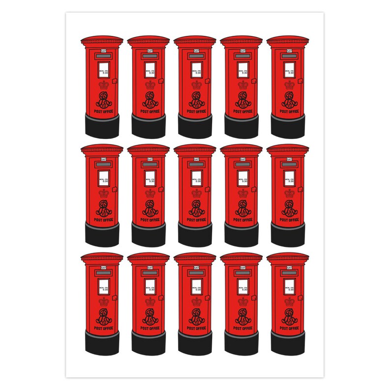 London Red Letter Box Greeting Card Etsy