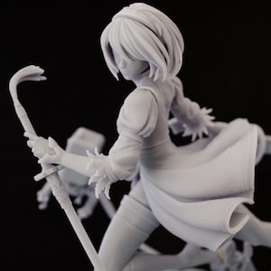 Nier Automata 2B Unpainted 3D Figure DIY Kit