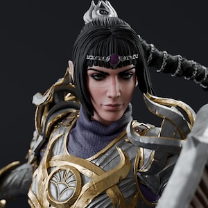 Baldur&#39;s Gate 3 Shadowheart Painted 3D Model Collectible