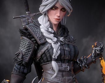 The Witcher Stylized Ciri Painted 3D Model Collectible