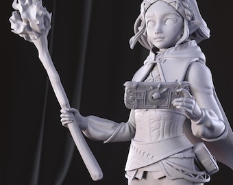 Tears of the Kingdom Princess Zelda Unpainted 3D Figure DIY Kit
