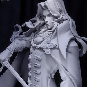 Castlevania Alucard Unpainted 3D Figure DIY Kit