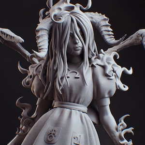 American McGee&#39;s Alice Unpainted 3D Figure DIY Kit