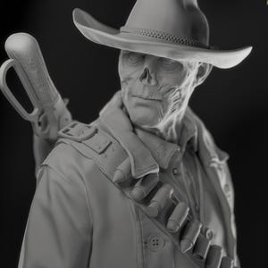 Fallout The Ghoul Unpainted 3D Figure DIY Kit
