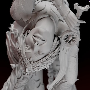 Baldur&#39;s Gate 3 Orin Unpainted 3D Figure DIY Kit