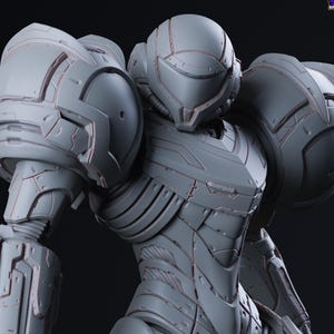 Metroid Samus Unpainted 3D Figure DIY Kit