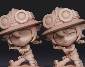 Arcane Chibi Isha Unpainted 3D-figuurbouwpakket