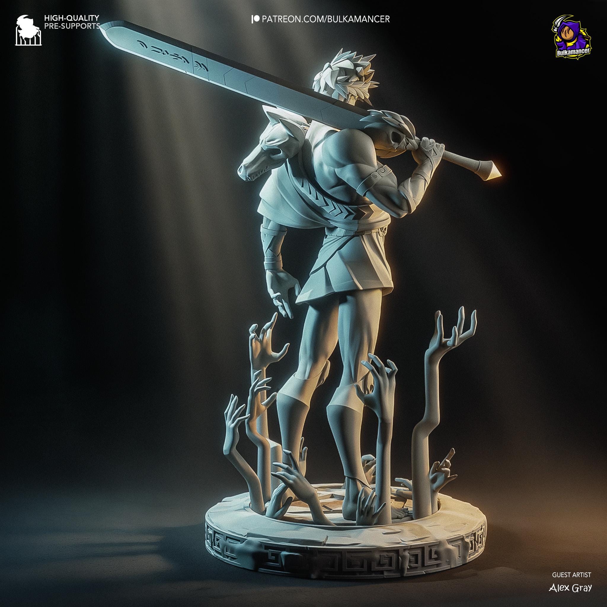 Hades Zagreus Unpainted 3D Figure DIY Kit - Etsy