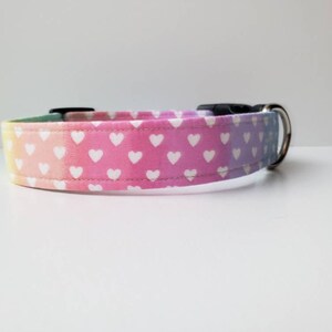 The &quot;Love Is Love&quot; | Fabric Dog Collar | Adjustable Dog Collar