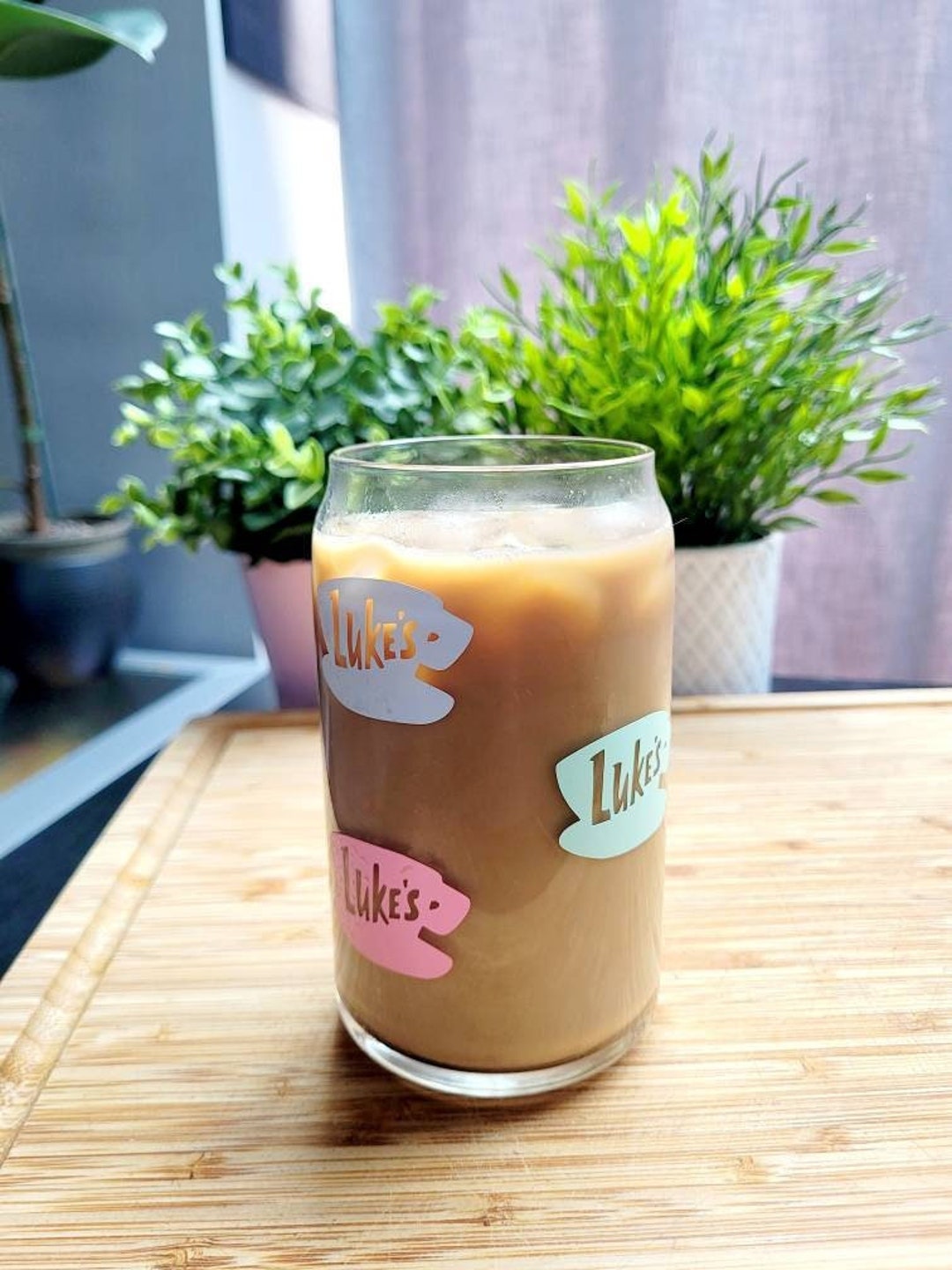 Luke's Diner Iced Coffee Glass Libbey Can - Etsy UK