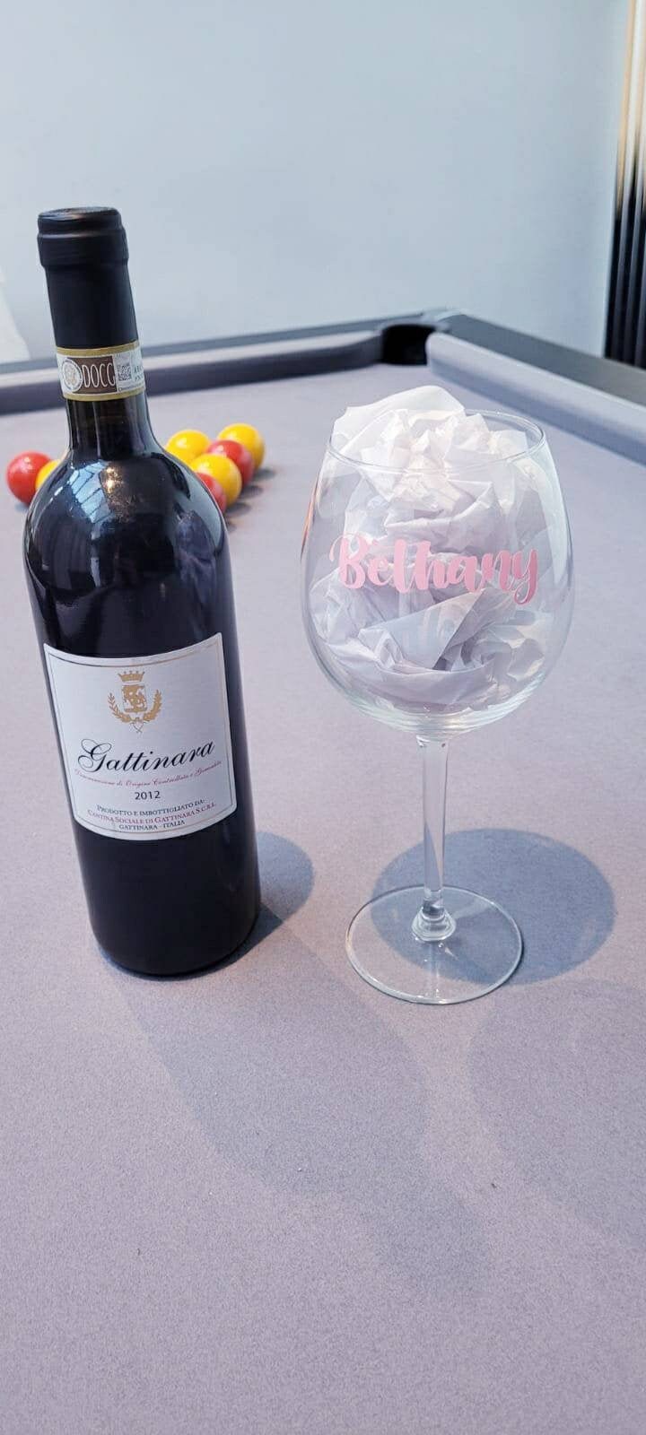 Personalised wine gin glass gift Etsy