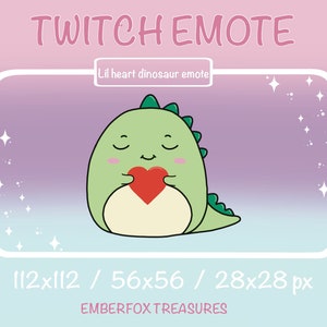 Twitch|Discord|Youtube cute lil&#39; dinosaur emote.