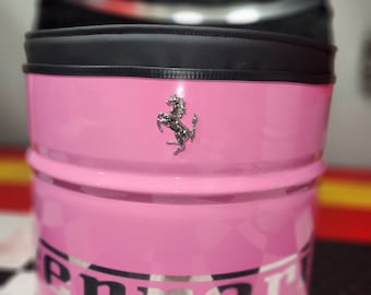 Ferrari Inspired Barbie Pink Seat. Oil Drum Barrel Furniture.