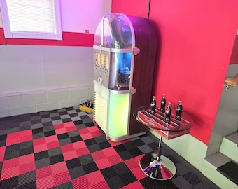 Vintage Coca-Cola Crate Table with LED Lighting. Handmade Retro Industrial Furniture by JOSLUIREY