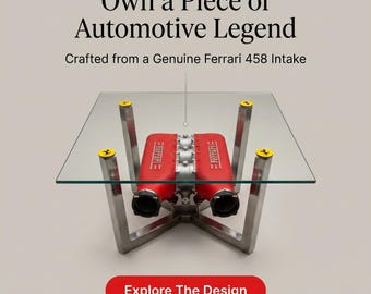 Limited Edition Ferrari 458 Italia Coffee Table