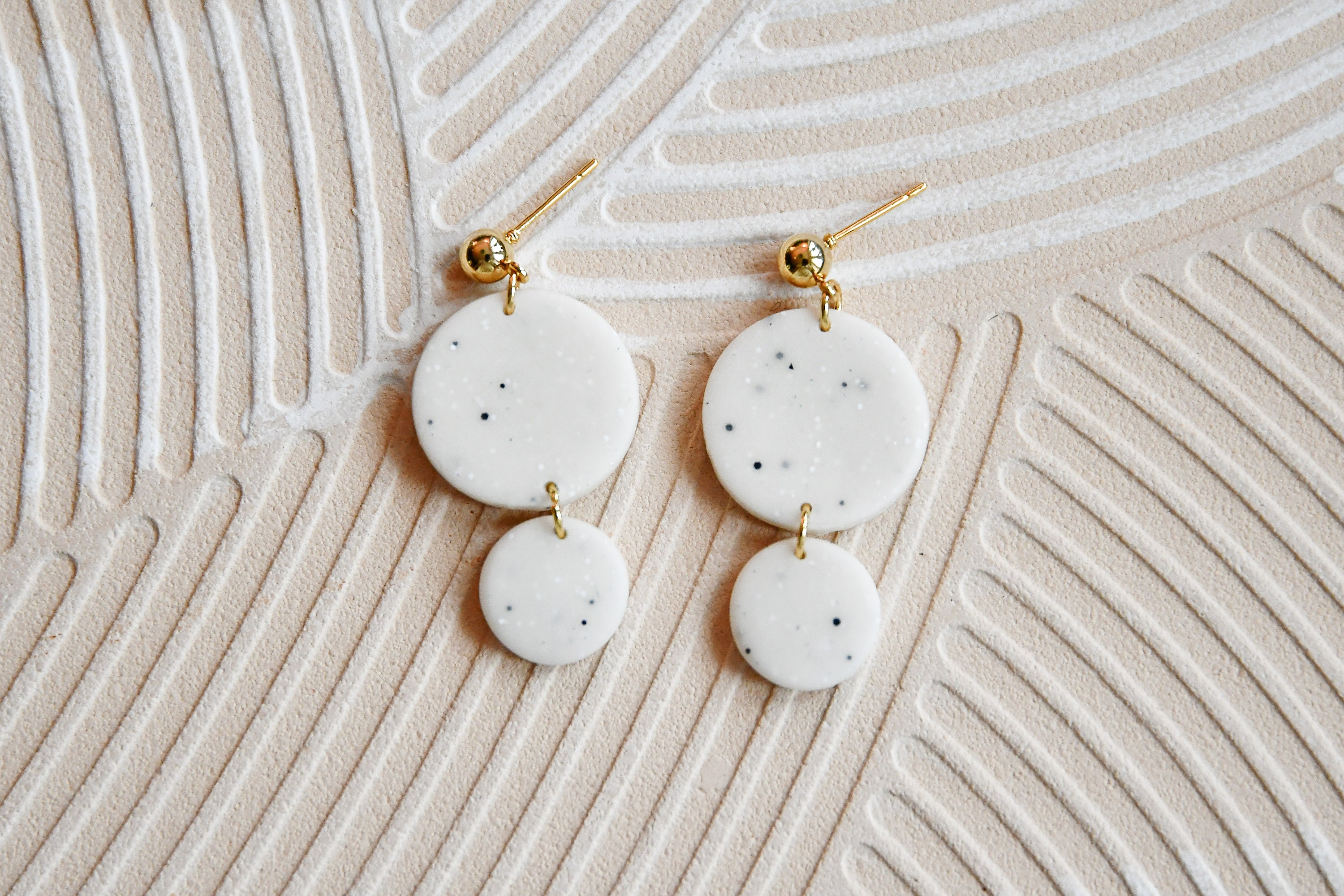 White speckled polymer clay best sale