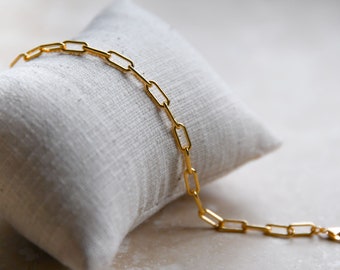 Gold bracelet, chain necklace, gold jewelry, minimalist, modern, festive