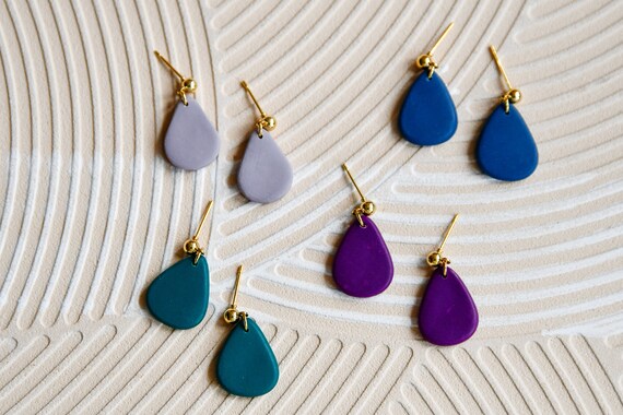 Polymer clay plug deals earrings