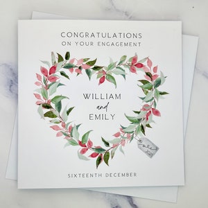 Personalised Engagement Card - You're Engaged - Congrats - To The Happy Couple - On Your Engagement - Future Mr & Mrs - Your Engagement Card