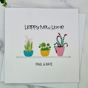 Personalised New Home Card - Happy New Home - Moving House - Greeting Card