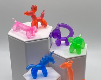 Mini Balloon Animal accessories: Doll Party Props, Set of 6