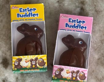 1:6 chocolate Easter bunny, chocolate bunny for dolls, elf prop, playscale chocolate Easter bunny, bunny in box prop, fashion doll Easter