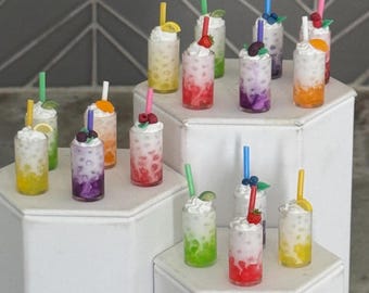 Sodas à la crème italiens à l'échelle 1:6, boissons pour poupées playscale, boissons pour poupées mannequins, accessoire de lutin, boissons pour poupée de 31,5 pouces, mini soda à la crème italien