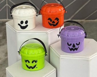 Seau/seaux Halloween Boo 1:6 pour poupées/figurines/décorations, accessoire de lutin, accessoire de poupée tendance, accessoire de seau d'Halloween 1/6, poupée de 25 cm (10 po.), poupée pro de 11,5 po.