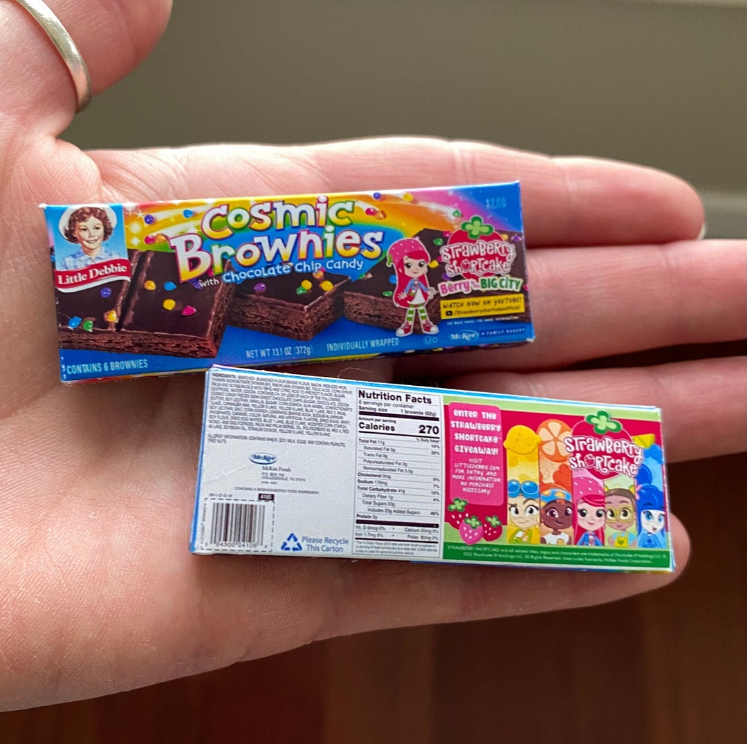 2.5”L Brownie Box, Mini Brands, Mini Packages, Elf Prop, 14”-15” Doll ...