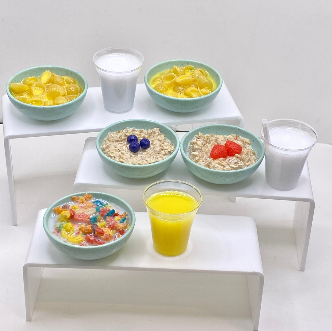 1:3 Scale Doll Food, 1/3 Scale Drinks for Dolls, Breakfast Food, 1/3 ...