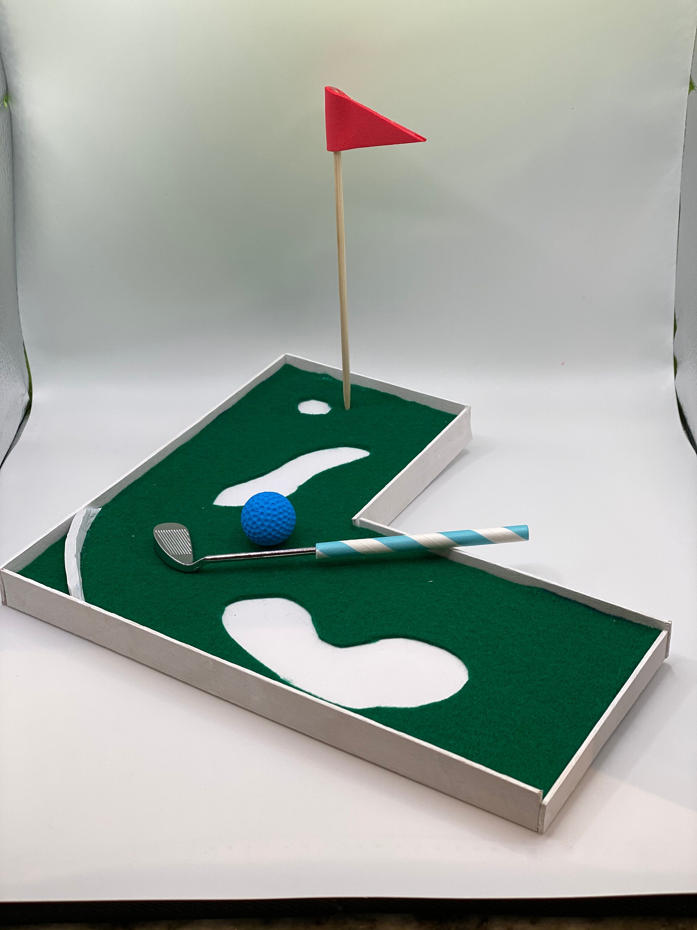 Miniature Golf set props for 12' doll/elf Etsy