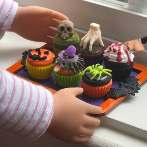 Sample photo with 18” doll hands to show scale. This particular set is sold in a separate listing