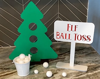 Elf ball toss, elf prop, boy elf, girl elf, red elf, 1:6 props for elf , Christmas elf ball toss prop, elf antic, elf shenanigans