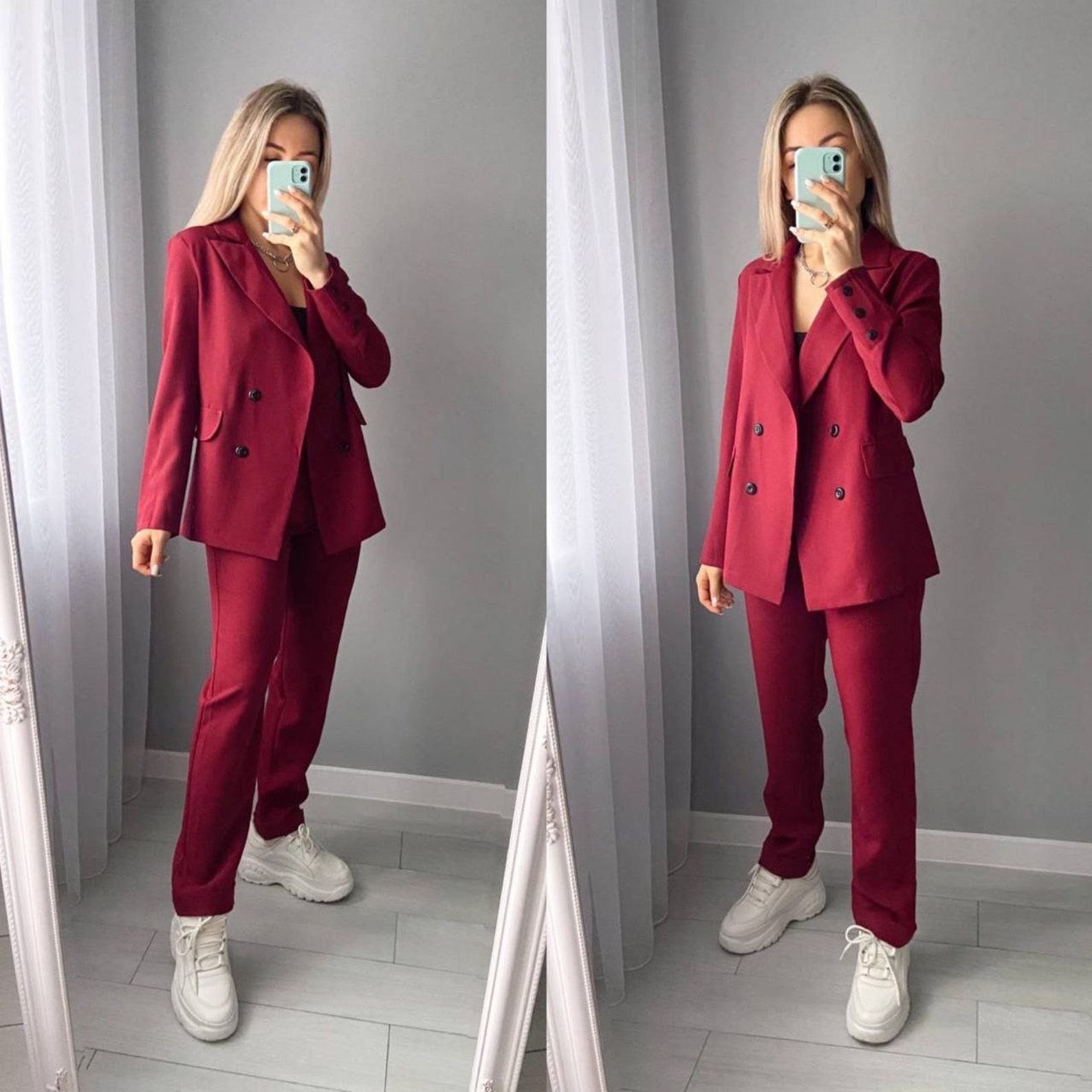 Twopiece womens Pant suit / Womens Prom pantsuit / Wedding Etsy