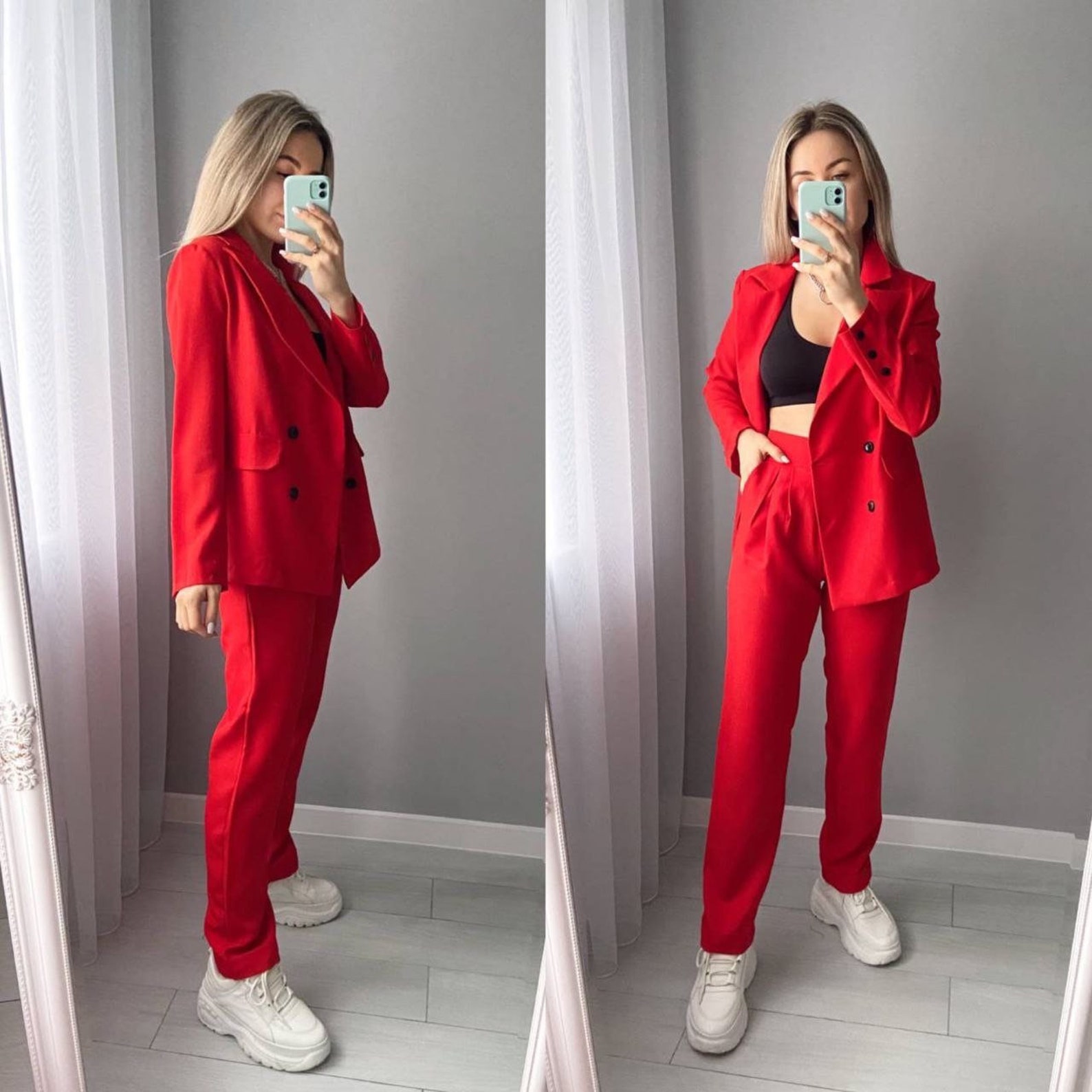 Twopiece womens Pant suit / Womens Prom pantsuit / Wedding Etsy