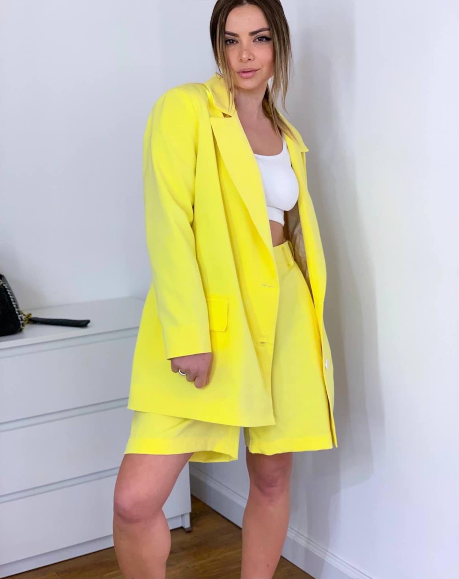 Boyfriend Blazer / Bermuda Shorts trendy Suit Set Etsy