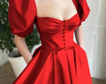 beautiful red dress images