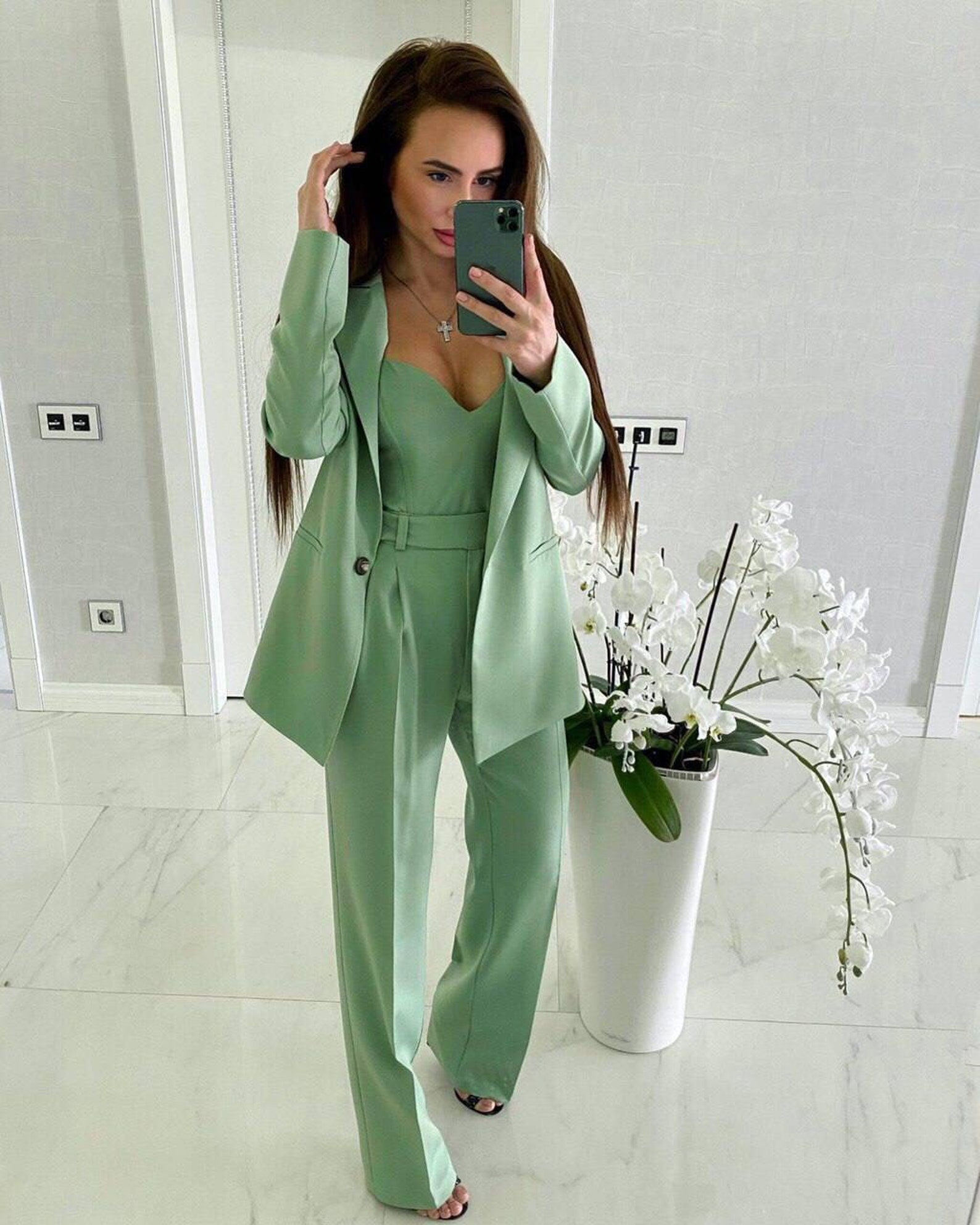 Three Piece Womens Pantsuit / 3 Piece Womens Suit / Prom | Etsy