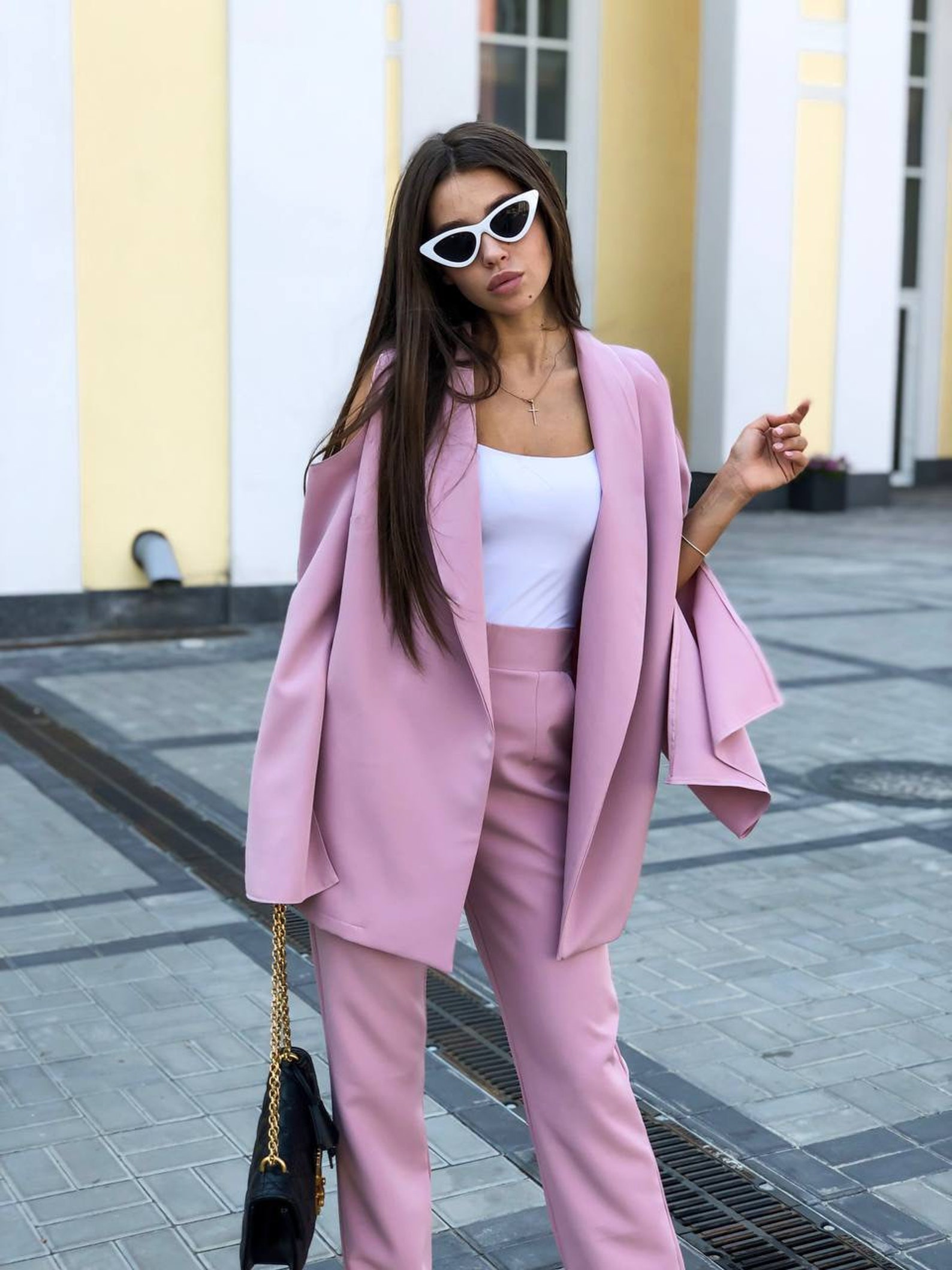 two piece prom pantsuit