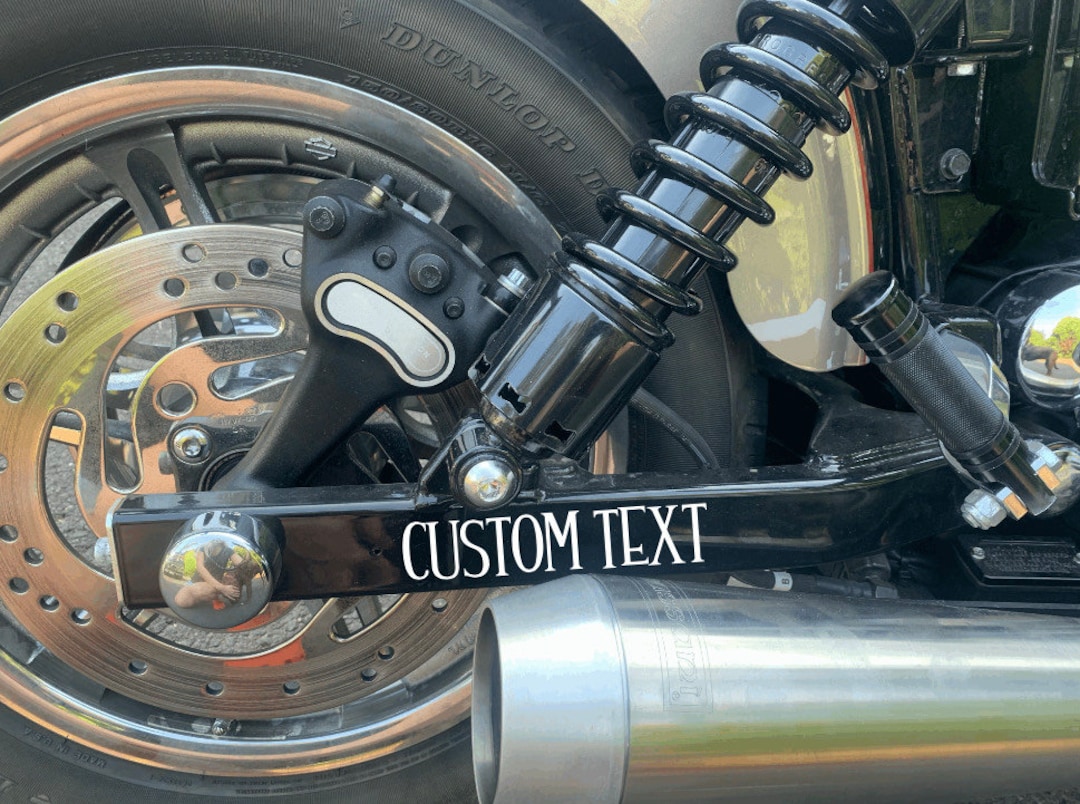PERSONALIZED Swingarm Decal, CUSTOM Decal, Motorcycle Sticker