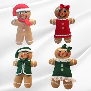 Gingerbread Boy/Girl Wreath Attachment, Gingerbread Embellishment, Gingerbread Tree Ornament, Gingies Tree Stuffer, Wreath Supplies, #WAAM
