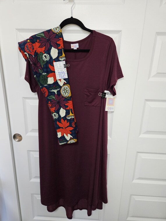 lularoe christmas dress Leggings and Carly Outfit 10 online-sample-sale 45 Floral Bridesmaid Dresses Holiday dress Size:US 2