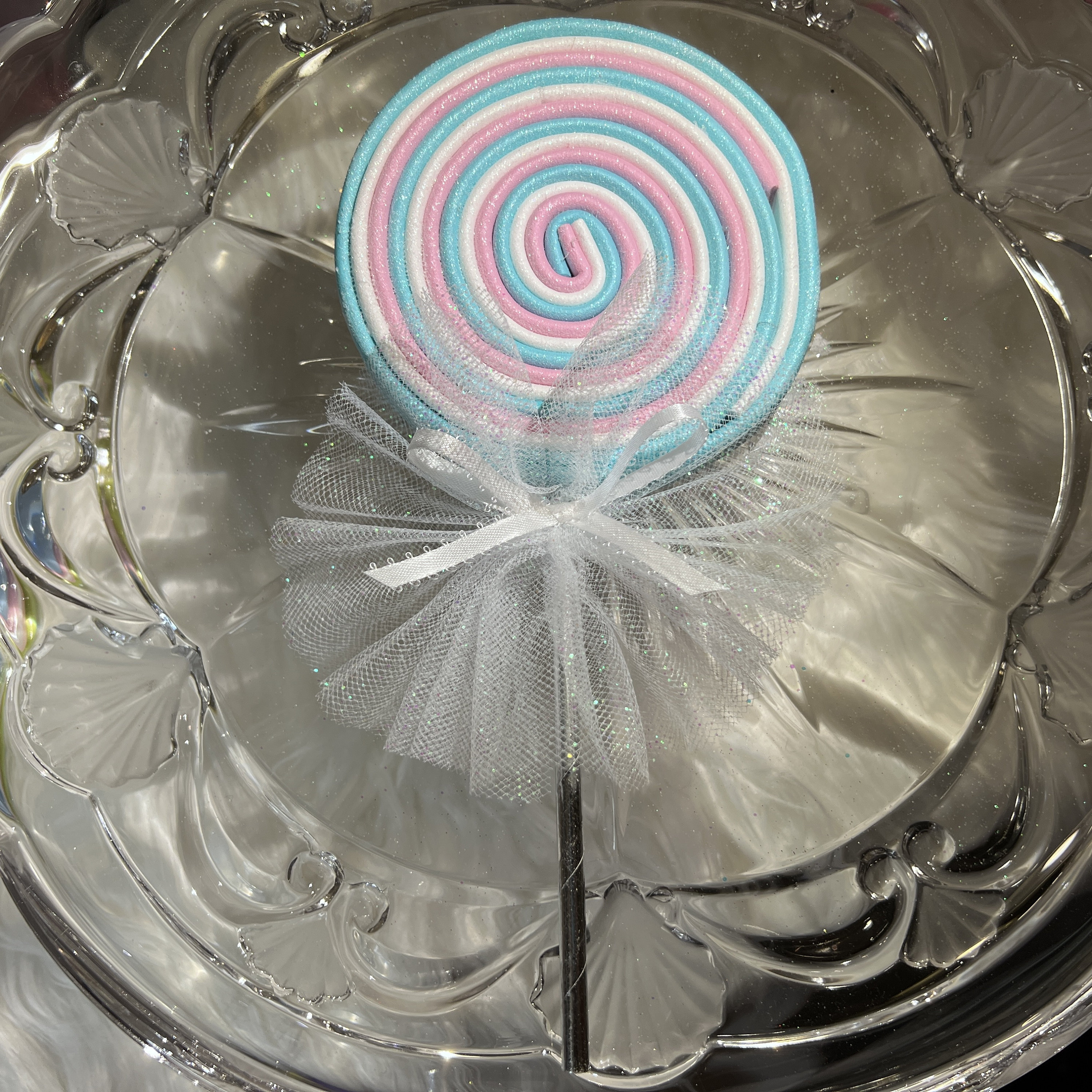 Glittered Foam Lollipop and Candy