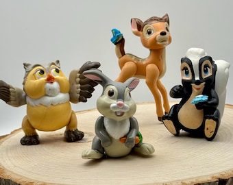Vintage Bambi Toys Mcdonalds Happy Meal Complete Set 1988 Vintage