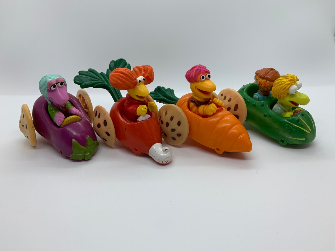 Figurine Fraggle Rock – Gobo Avec Carotte – McDonald's – PVC Sur Socle – Réf REF9955