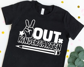 Peace Out-kleutershirt: T-shirt voor eindexamenjaar