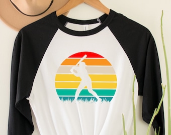 Retro Baseball Raglan Shirt: Custom Game Day Tee, Baseball Mom Gift