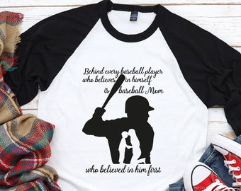 Baseball Mom Raglan Shirt: Baseball Season Tee