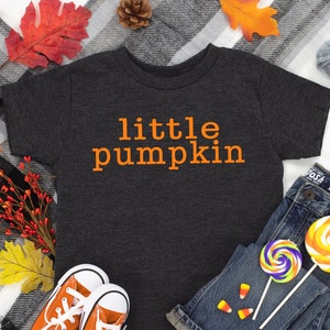 Little Pumpkin Shirt for Kids, Fall Baby Bodysuit, Thanksgiving Onesie®, Cute Fall Toddler Shirt Pumpkin Tee Halloween Gift for Kids Toddler